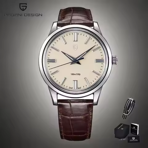 2025 PAGANI DESIGN 38MM Men's Quartz Watches PD1731 VH31 Mov Classic Fashion Stainless Steel Sport W