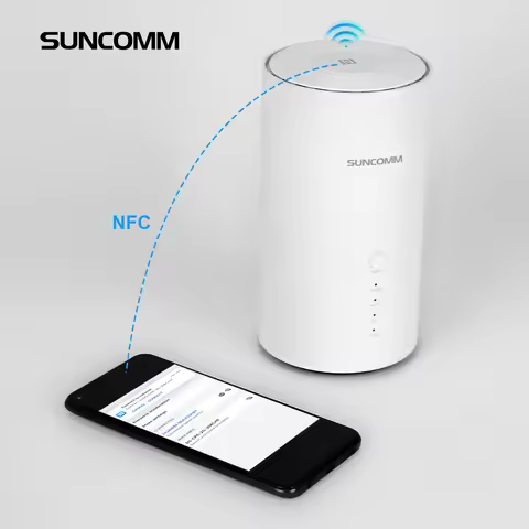 OEM Snapdragon X75 5G SIM Router WiFi 7 BE7200 Whole House Mesh LTE Cat 20 NFC Connection VoIP Port 