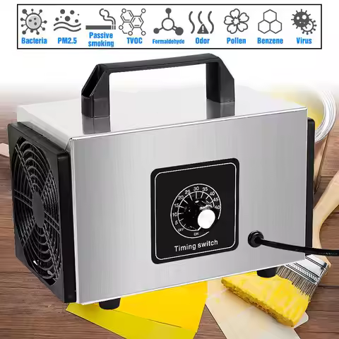150W Ozone Generator Commercial Ozone Generator Ozone Machine 60000g/h Odor Remover 110V-220V for 25