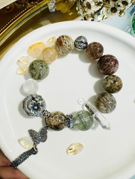 奶茶可可千層四季幽靈列姆利亞雙尖晶設計款水晶手鍊