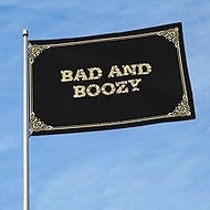 Funny Wall Flags Bad And Boozy Flag Things For Boys Room Flags For Guys (Color : Colour, Size : 152X
