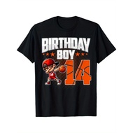 14th Birthday Boy Basketball 14 Years Old Boy Birthday T-Shirt