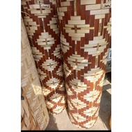 ♞,♘Amakan/Sawali real native bamboo wall diamond design 3pcs. set size 4x8