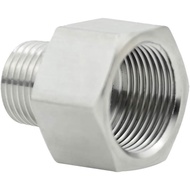 Garden Hose Adapter, 3/4" GHT Female x 1/2" NPT Male Connector,GHT to NPT Adapter Stainless Steel Ga
