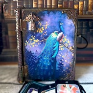 孔雀盒-書本、撲克牌盒、孔雀塔羅牌盒、孔雀羽毛、首飾盒