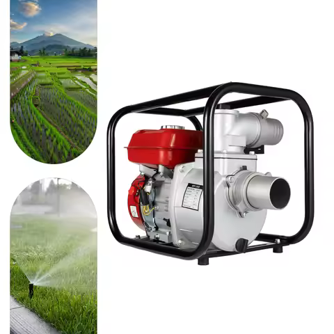 Irrigation Water Pump 7.5HP 196CC 4 Stroke Engine Pump 3 Inch Inlet Outlet 60m3/h Flow 91.86ft Lift 