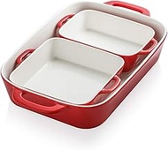 Sweejar Ceramic Bakeware Set, Rectangular Baking Dish for Cooking, Kitchen, Cake Dinner, Banquet and