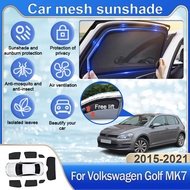 For VW Golf 7 Volkswagen Golf MK7 Variant 2015~2021 2018 Window Sunshade Magnetic Sun Visors Privacy
