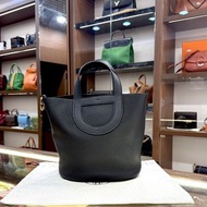 95%NEW USED HERMES IN THE LOOP 23 NOIR GHW TC 黑色金扣 #愛馬仕豬鼻包