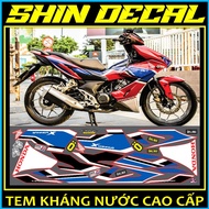 [SHIN DECAL] winner X HRC red car sticker