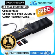 PGYTECH CreateMate CFexpress / CF Express Type-A/B + SD & TF to USB 3.2 Gen2 Type-C Card Reader Case