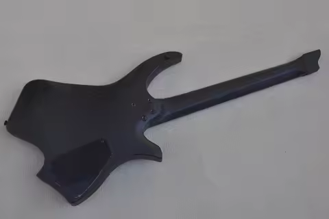 Left Handed 7 Strings Headless Matte Black Electric Guitar with Rosewood Fingerboard,Offer Customize