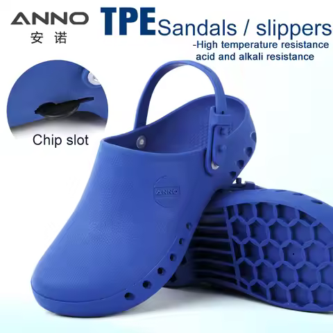 Medical Shoes Clogs with Chip Slot Hospital Foot Wear strap Unisex Wear-Resistant Non-slip High Temp