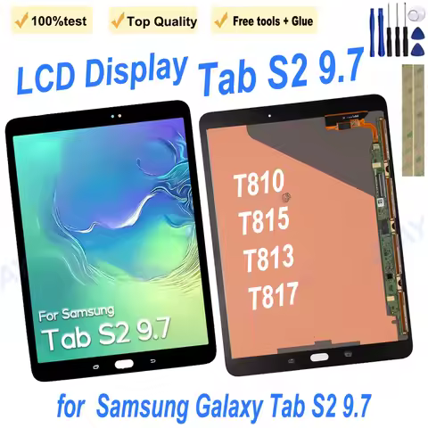 Original AMOLED for Samsung Galaxy Tab S2 9.7 SM- T810 T815 T813 T819 Tablet Display Touch Screen Di