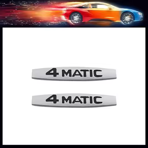 2pcs Premium for A B C E G S ML SL CL GLA CLA Class ABS 4Matic 4 Matic car Hood Fender trunk Emblem 