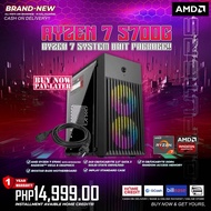 BRANDNEW CPU SYSTEM UNIT RYZEN 7 5700G 8GB 240GB SSD STANDARD CASE