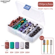 Nail Sanding Band Grinding Ring Set Sanding Cap Bands For Electric Manicure Machine 180/120/80 Grit 