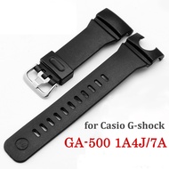 สายนาฬิกาซิลิโคนสำหรับ Casio G-Shock GA-500 1A4J/7A สายรัดข้อมือชายยางสร้อยข้อมือผู้ชายนาฬิกาข้อมือ Ga500