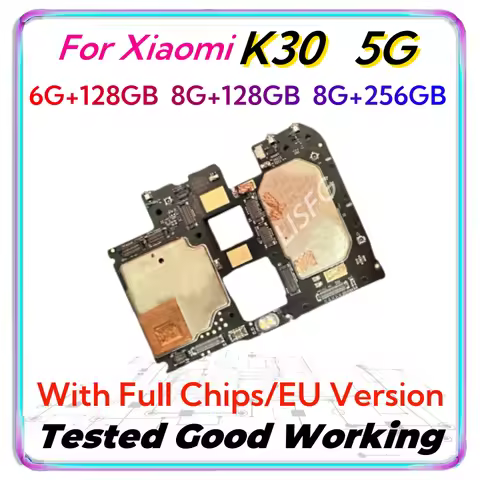 100%Good Working Unlocked for Xiaomi Poco F2 Pro Motherboard 128GB/256GB For Xiaomi K30 Pro Mianboar