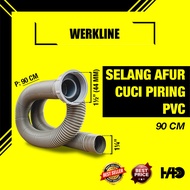 WERKLINE 90 cm Sink Drain Hose | Super Flexible PVC Sink Drainage Hose