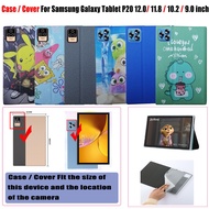 For Samsung Galaxy Tablet P20 12.0 11.8 10.2 9.0 inch High Quality PU Leather Stand Flip Cover Tablet P20 11.8 10.2 9.0 Fashion Cartoon Pattern Drop Resistant Case