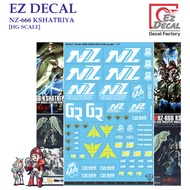 Water Decal [EZ Decal] CSTM113 NZ-666 KSHATRIYA [HG SCALE] CSTM 113