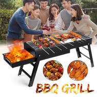 U-Goods Foldable Barbeque Charcoal Griller Garden Portable Stainless Steel Barbeque Grill Pits