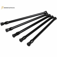 5 Pack Cupboard Bars Tensions Rod Spring Curtain Rod for DIY Projects, Extendable Width, 11.81 to 20 Inches (Black)