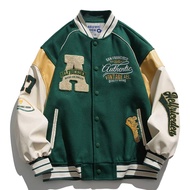 Aelfric Eden Mens Varsity Jacket Vintage Graphic Baseball Jacket Unisex Coats Streetwear