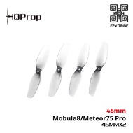 [45mm] HQprop Ultralight Micro Whoop Prop 45MMX2 Grey(2CW+2CCW) 1.5MM Shaft for Mobula8 Meteor75 Pro