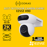 EZVIZ 8w Solar 2K+ Remote Dual-Lens 4MP+4MP Outdoor AI Camera | H90 Dual & HB90 Dual Kit Wireless Wi
