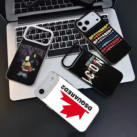 Fashion Cool B-Dsquared3 Phone Case For iPhone 11-17 Air Pro Max Colorful Plated Anti Slip Anti Fing