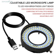 ZENZEST​ Microscope LED Light, USB Powered Adjustable Brightne Microscope Lamp, Fill Light White LED
