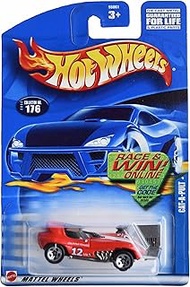 Hot Wheels Cat a Pult, red #176 [Race & Win Online Card] 5 Spike