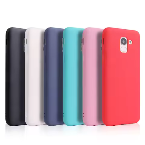 Case For Samsung Galaxy j6 2018 Soft Candy color Silicone Case For Fundas Samsung j6 Plus 2018 j600 