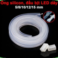 Waterproof 5050 LED coated silicone tube, 5050 2835 LED coated silicone tube cap