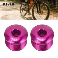 KTVEIH 2PCS Cycle Pedal Dust Cap, Aluminum Alloy M14 Thread Cycle Pedal Dust Cover, Durable 9mm with