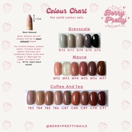 [🍓Berry Pretty Nails🍓] Premium Handmade Press On Nails | Solid Colour Collection 3 | Fast SG deli