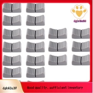 20Pcs 24mmx11mmx10mm Console Mixer Slider Fader Knobs Replacement for Potentiometer Gray Knob Black 
