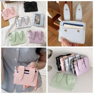 CLEIGHTEEN8H Card Holder, PU Leather Waterproof Multi-Card Slot Storage Bag, Portable Multi-Card Slo