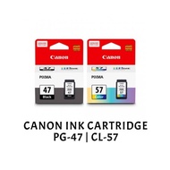 [ORIGINAL] Canon Ink PG-47 PG 47 PG47 CL-57 CL 57 CL57 Black & Color