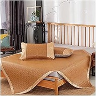 Summer Bamboo Mat Bedroom Foldable Air-Conditioning Mat, Double Ice Silk Rattan Straw Mats Various S