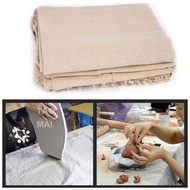 pottery special linen cloth 1*1.5m thick hessian cotton tablecloth clay printing texture sculpture t