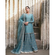 Heavy Georgette Embroidery Sharara Suit M-XXL JAN26