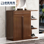 WDH/SG🥭QM Modern Minimalist Solid Wood Shoe Cabinet Home Doorway Large Capacity Balcony Storage Home Storage Lobby Entra