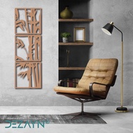 Dezayn MUJI Style Triple Bamboo TBB -1 3D Wall Decor 3D Wall Sign Home Decoration Art Mural Custom W