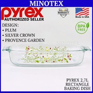 Pyrex 2.7L Rectangle Baking Dish / Mangkuk Kaca Pyrex / Pyrex Caserole / Pyrex bowl / Pyrex Cookware