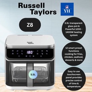 Russell Taylors 5.5L CrystalVision360 Glass Air Fryer Z8