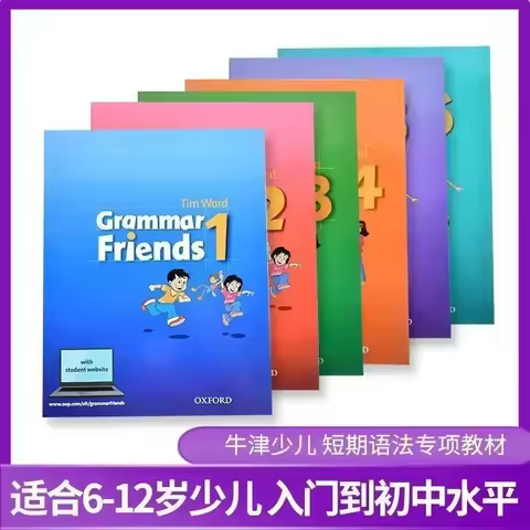 6 Books Grade 1-6 Oxford Grammar Friends In English For Kids Learn English Reading Picture Book Prim