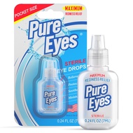 Pure Eyes | Red Eyes Drops Redness Relief | Lubricating Eye Drops for Dry Eyes | Irritated Eyes Reli